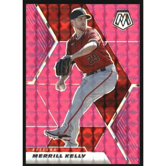 2021 Panini Mosaic Mosaic Pink Fluorescent #24 Merrill Kelly
