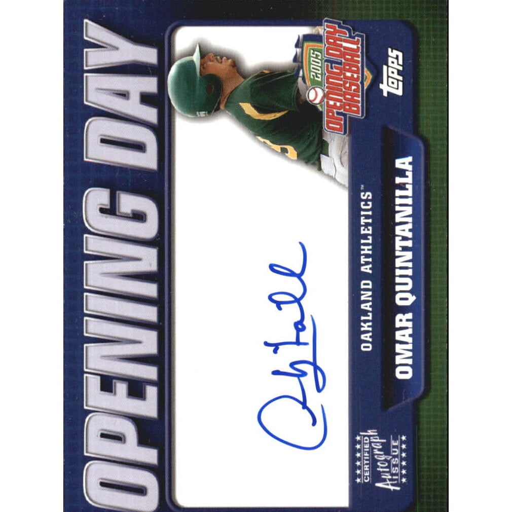 2005 Topps Opening Day Autographs #OQ Omar Quintanilla B. rookie card picture