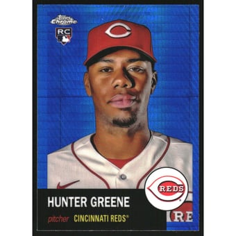 2022 Topps Chrome Platinum Anniversary Blue Prism Refractors #77 Hunter Greene