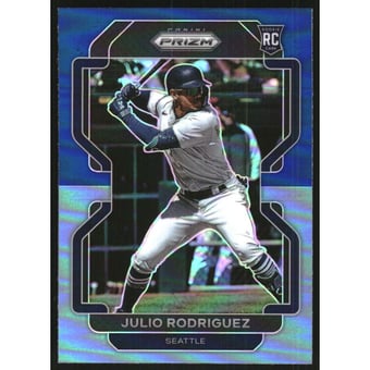 2022 Panini Prizm Prizms Navy Blue Carolina Blue #40 Julio Rodriguez
