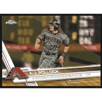 2017 Topps Chrome Gold Wave Refractors #52 A.J. Pollock