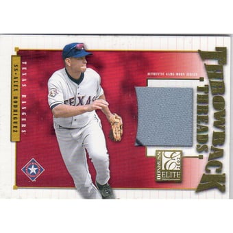 2002 Donruss Elite Throwback Threads #51 Alex Rodriguez