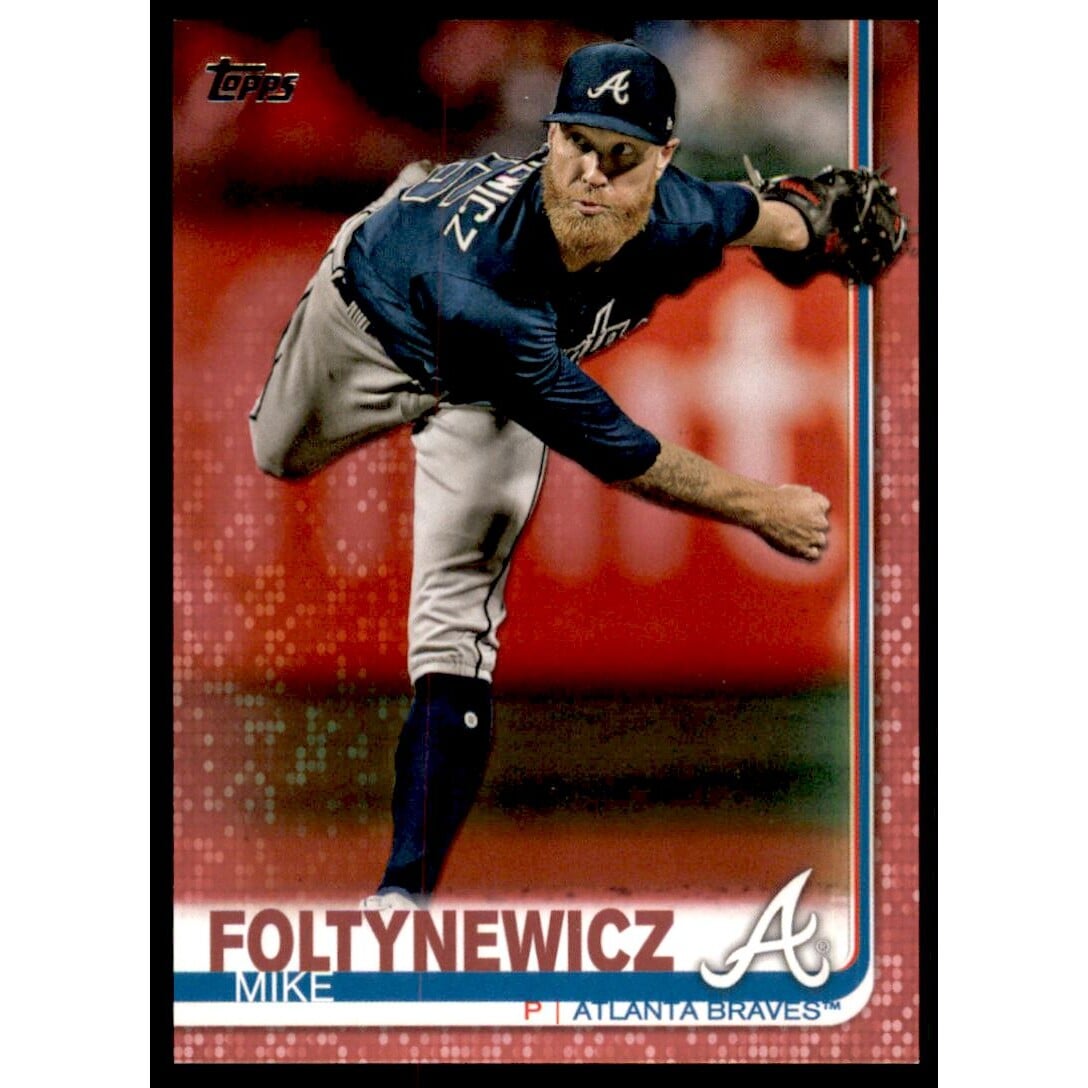 2019 Topps Mother's Day Pink #387 Mike Foltynewicz. rookie card picture