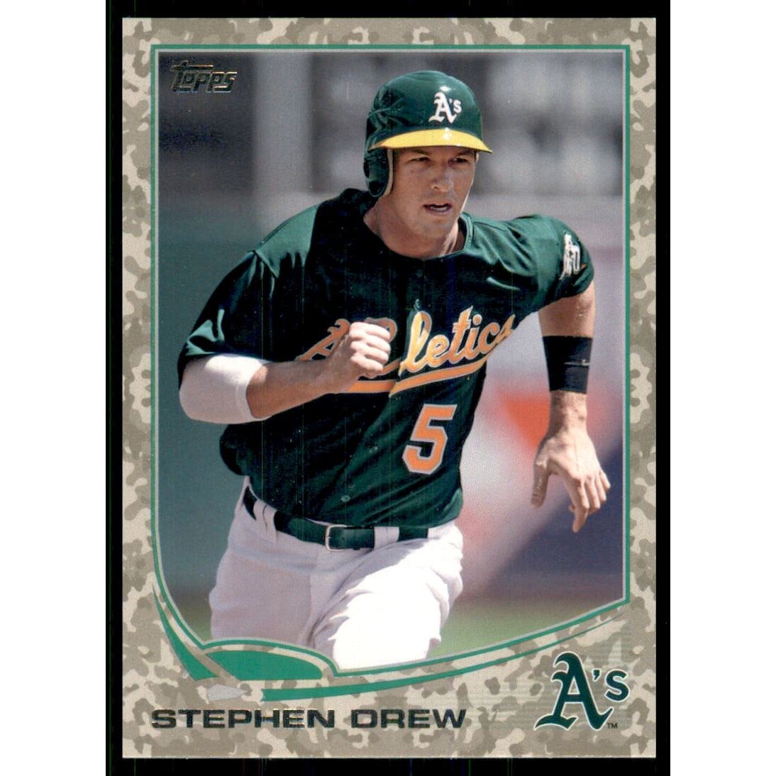2013 Topps Camo #160 Stephen Drew. rookie card picture