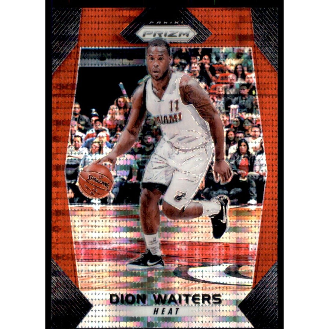 2017-18 Panini Prizm Prizms Red Pulsar #54 Dion Waiters. rookie card picture