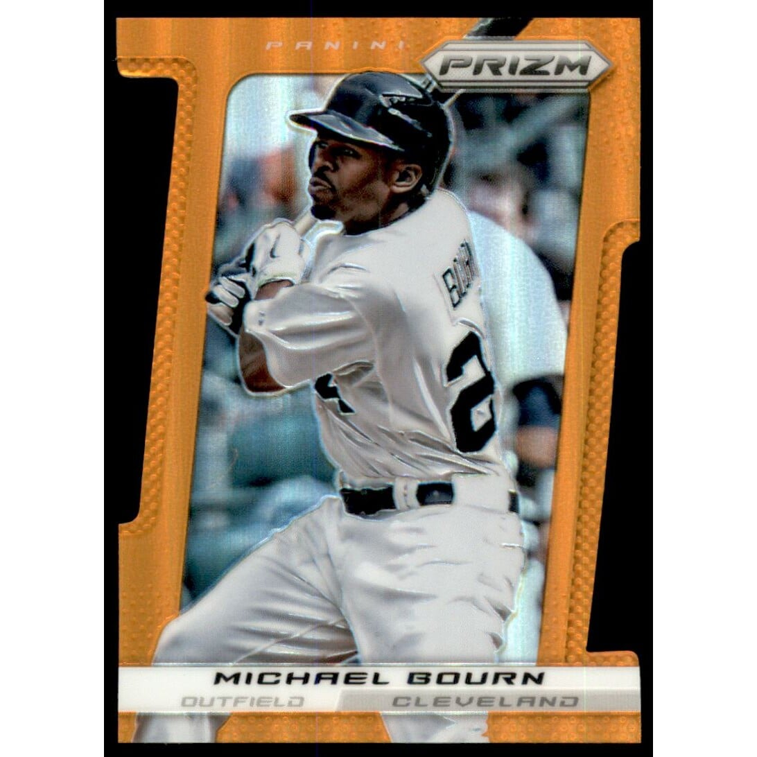2013 Panini Prizm Prizms Orange Die-Cut #20 Michael Bourn. rookie card picture