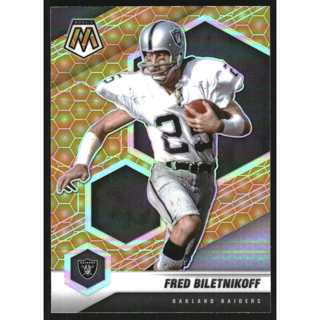 2021 Panini Mosaic Honeycomb #105 Fred Biletnikoff. rookie card picture