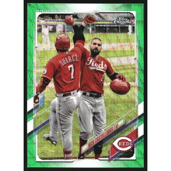 2021 Topps Chrome Green Wave Refractors #205 Nick Castellanos