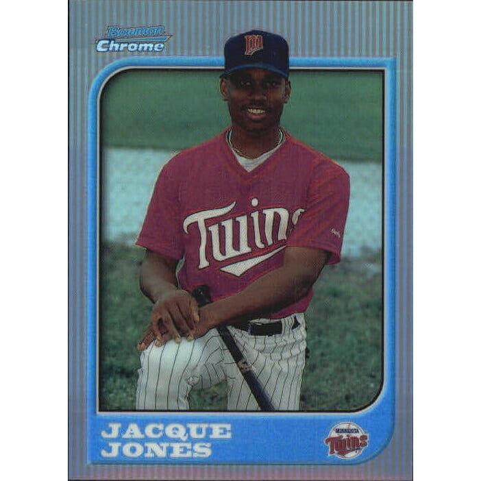 1997 Bowman Chrome Refractors #225 Jacque Jones. rookie card picture