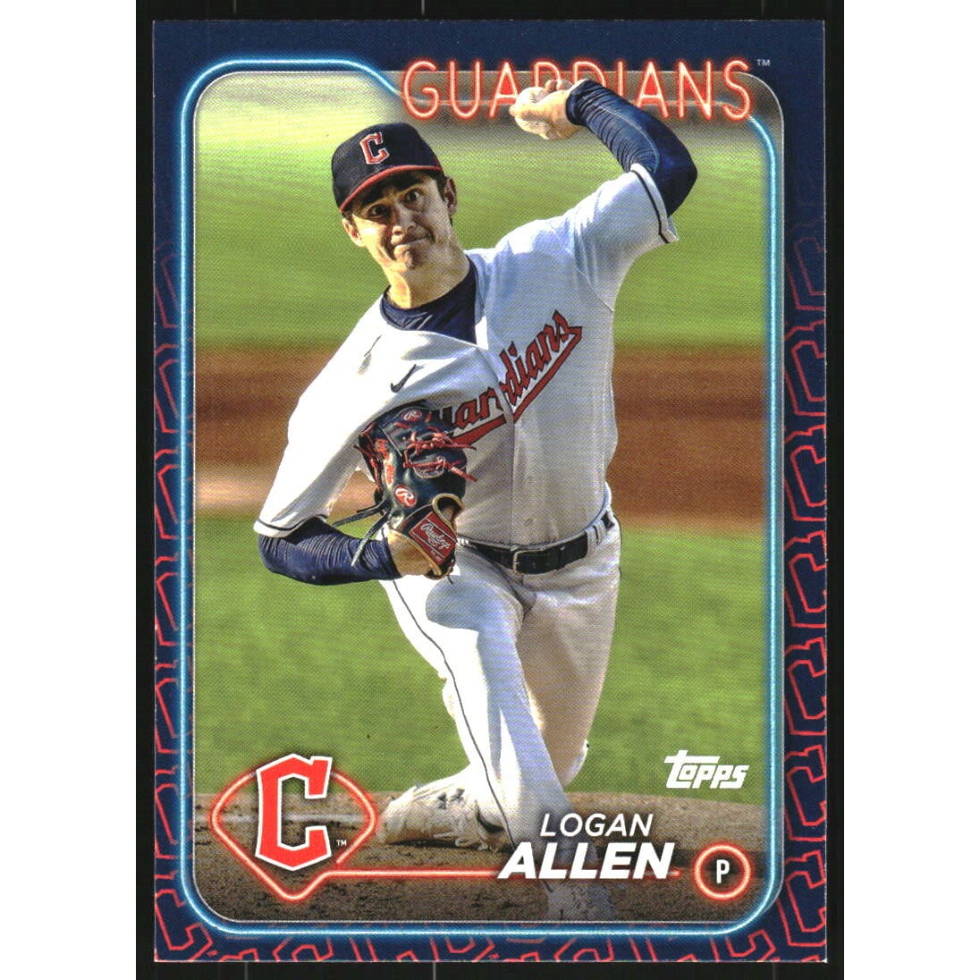 2024 Topps Team Color Border Variations #339 Logan Allen. rookie card picture