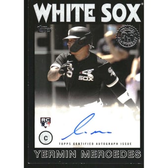 2021 Topps '86 Topps Autographs Black #86BYM Yermin Mercedes S2