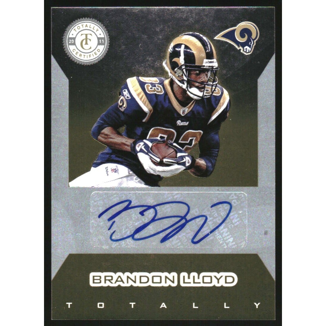 2011 Totally Certified Gold Signatures #18 Brandon Lloyd/15