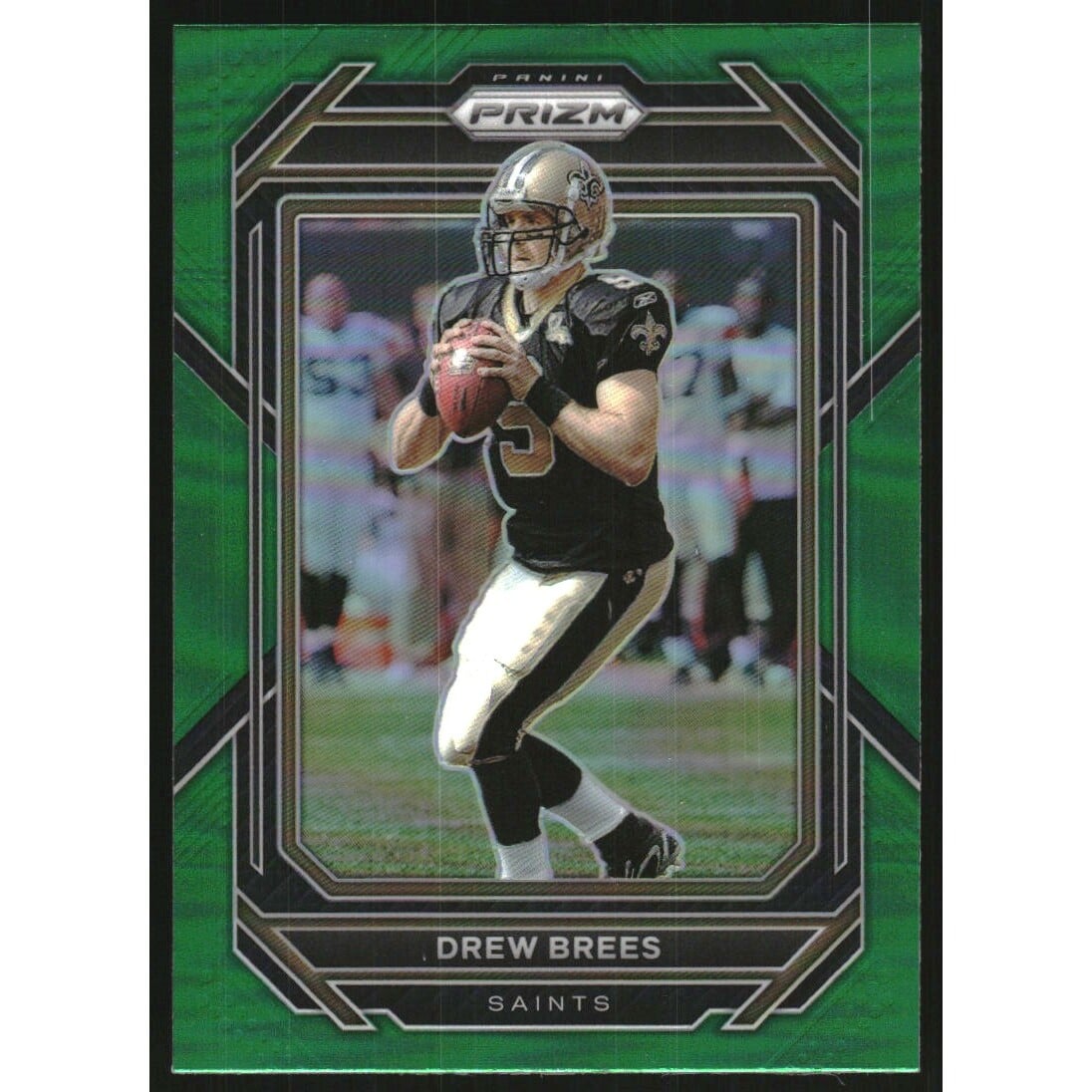 2022 Panini Prizm Prizms Green #215 Drew Brees. rookie card picture