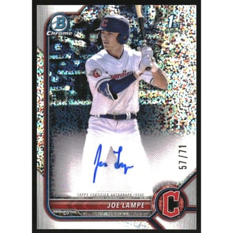 2022 Bowman Chrome Draft Autographs Sparkle Refractors #CDAJL Joe Lampe