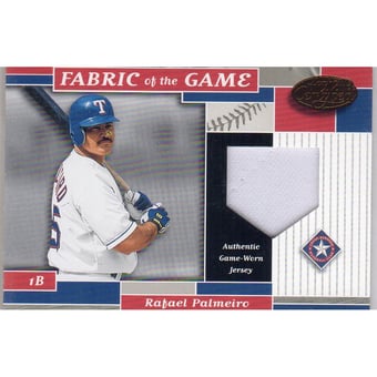 2002 Leaf Certified Fabric of the Game #137BA Rafael Palmeiro/100