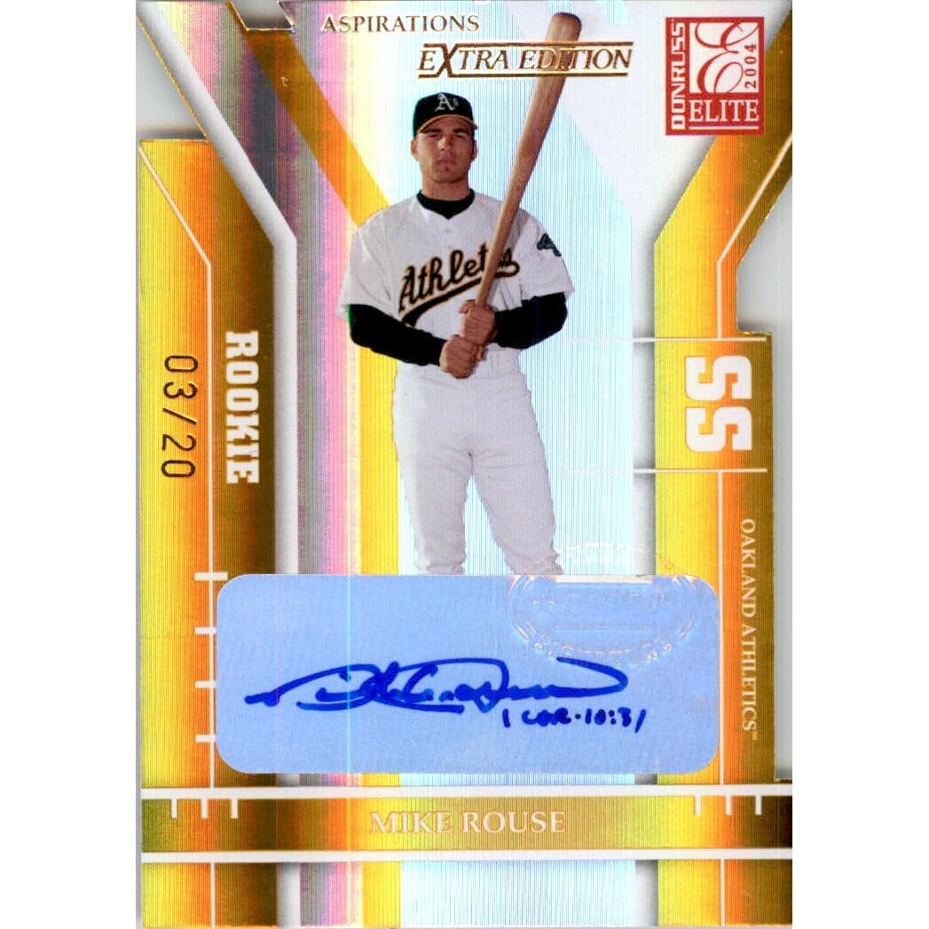 2004 Donruss Elite Extra Edition Signature Aspirations Gold #267 Mike Rouse ROO/20. rookie card picture