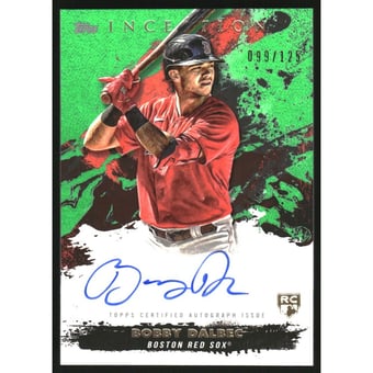 2021 Topps Inception Rookie and Emerging Stars Autographs Green #RESABD Bobby Dalbec