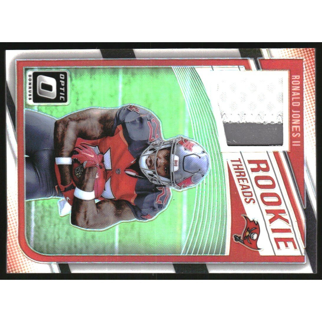 2018 Donruss Optic Rookie Threads Prime #9 Ronald Jones II. rookie card picture