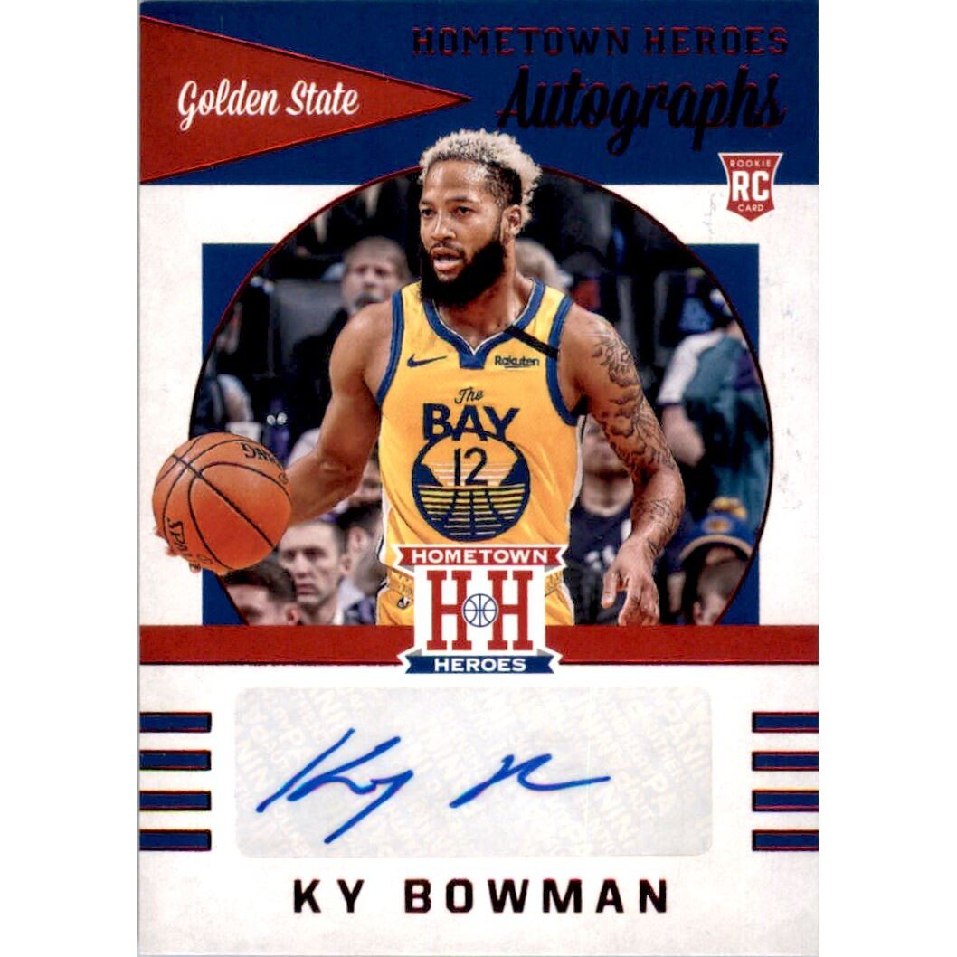 2019-20 Panini Chronicles Hometown Heroes Rookie Autographs Red #19 Ky Bowman. rookie card picture