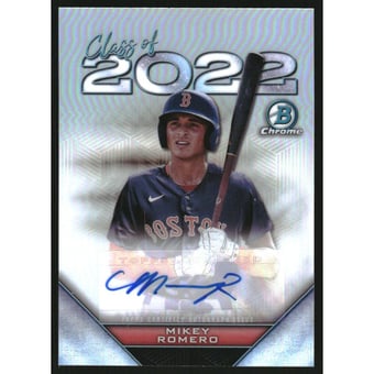2022 Bowman Chrome Draft Class of '22 Autographs #C22AMR Mikey Romero