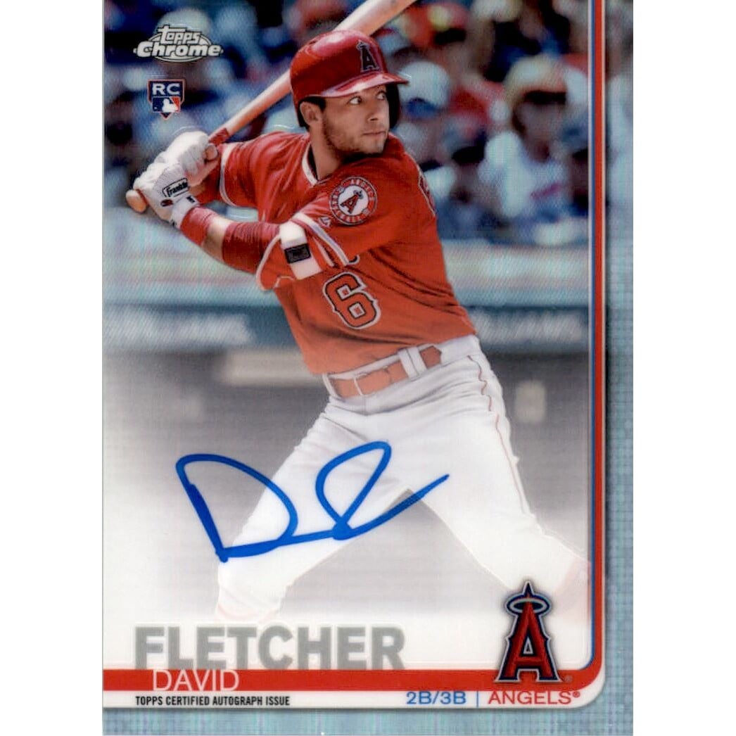 2019 Topps Chrome Rookie Autographs Refractors #RADF David Fletcher. rookie card picture