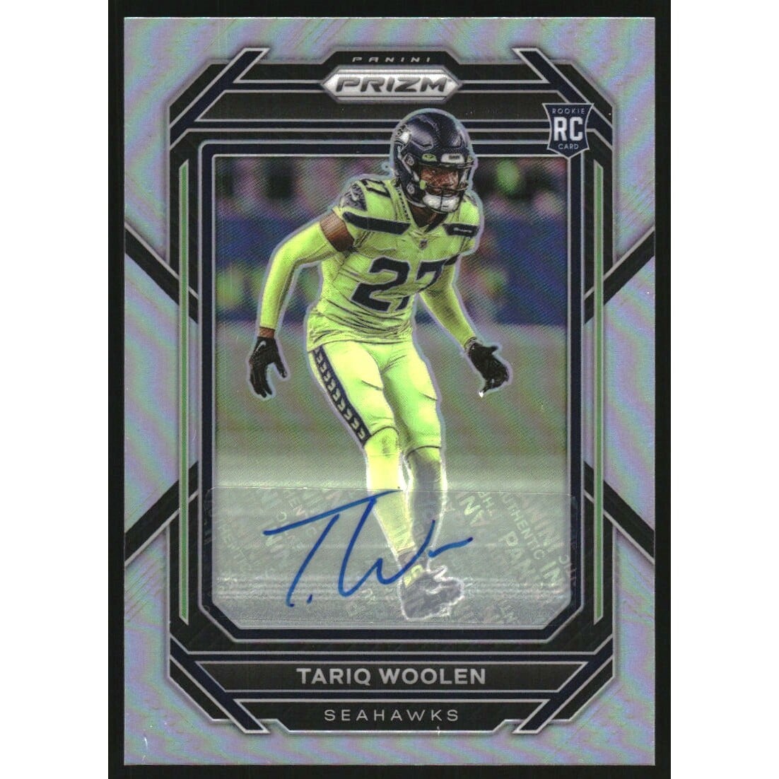 2022 Panini Prizm Autographs Prizms #349 Tariq Woolen. rookie card picture