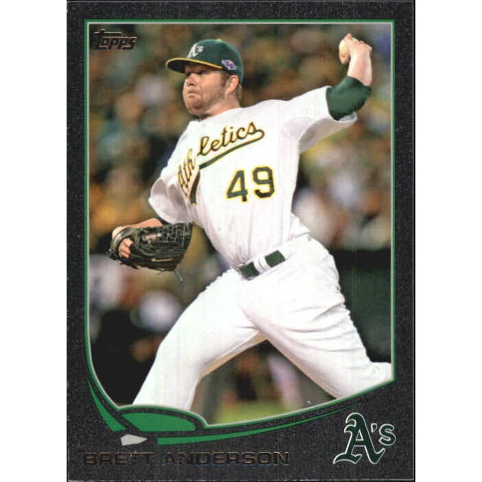 2013 Topps Black #347 Brett Anderson. rookie card picture