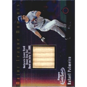 2002 Topps Gold Label Major League Moments Relics Platinum #RP1 Rafael Palmeiro Bat