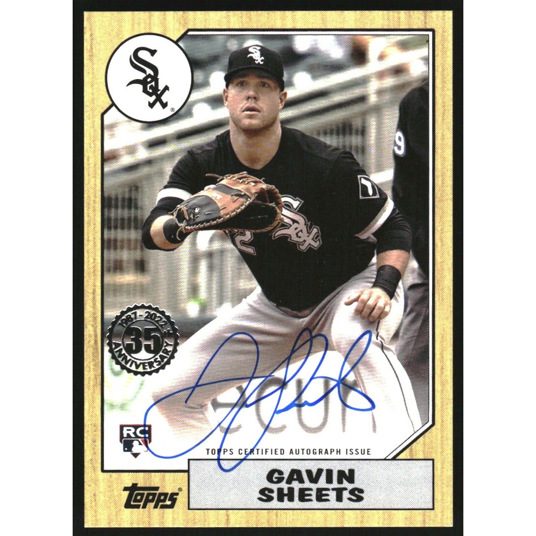 2022 Topps '87 Topps Autographs #87BAGSH Gavin Sheets. rookie card picture