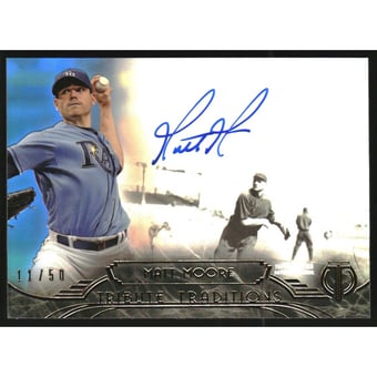 2014 Topps Tribute Tribute Traditions Autographs Blue #TTMMO Matt Moore