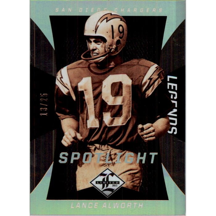2013 Limited Gold Spotlight #143 Lance Alworth