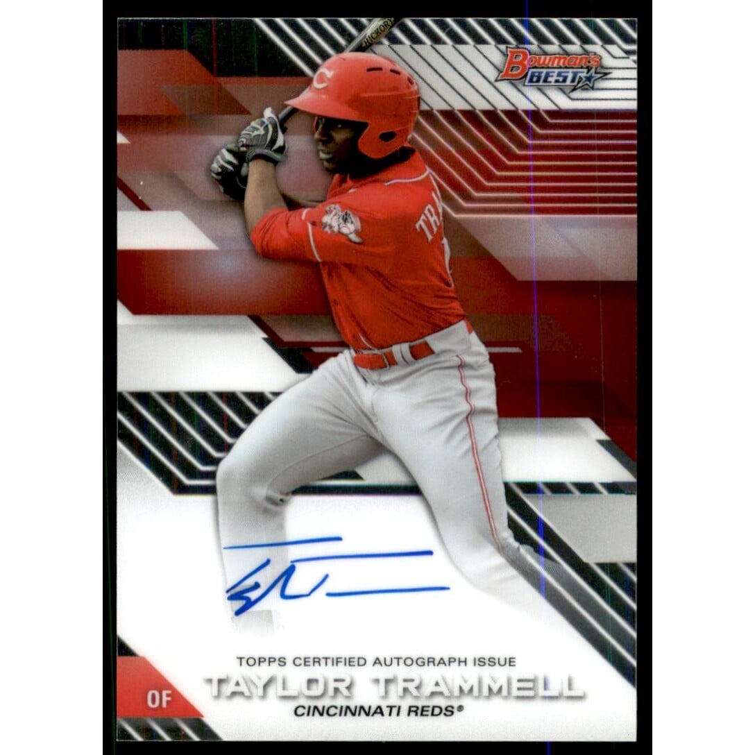 2017 Bowman's Best Best of '17 Autographs #B17TTR Taylor Trammell. rookie card picture