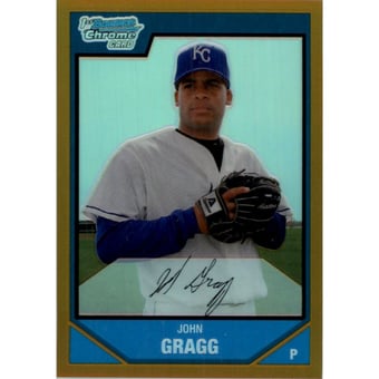 2007 Bowman Chrome Prospects Gold Refractors #BC57 John Gragg