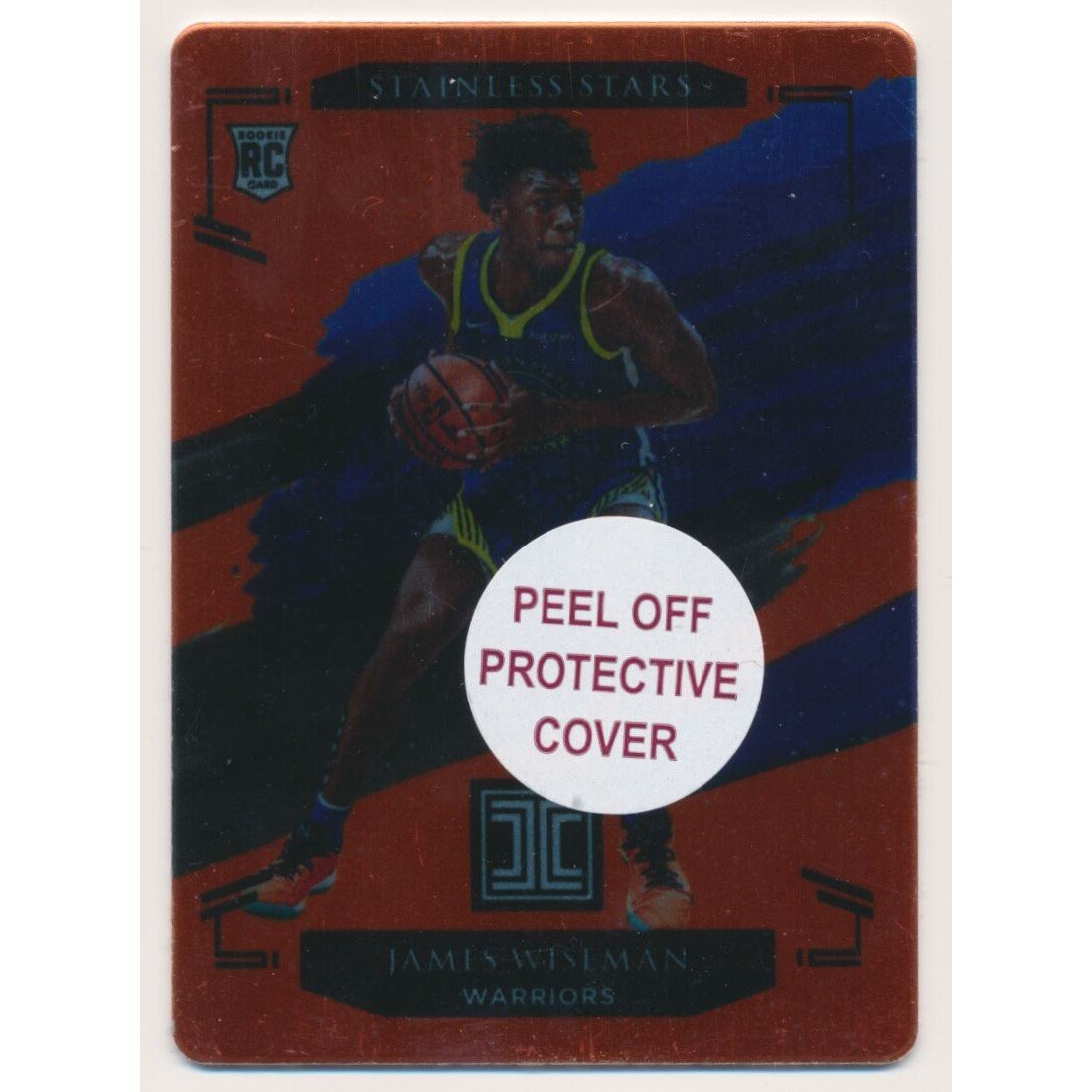 2020-21 Panini Impeccable Stainless Stars Orange #25 James Wiseman. rookie card picture