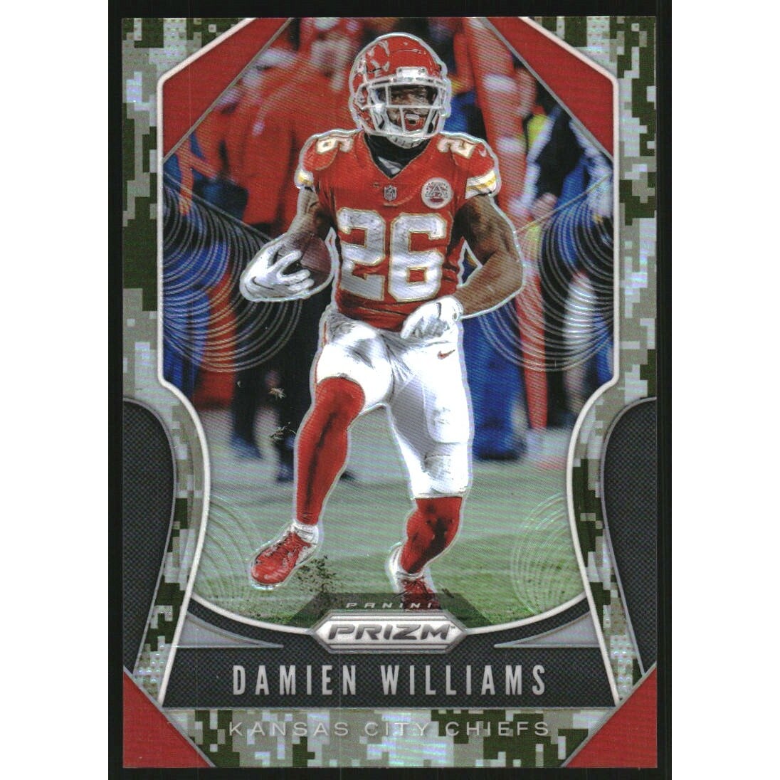2019 Panini Prizm Prizms Camo #211 Damien Williams. rookie card picture