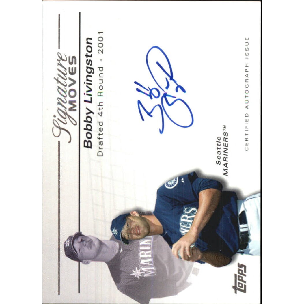 2005 Topps Update Signature Moves #BL Bobby Livingston D/475. rookie card picture