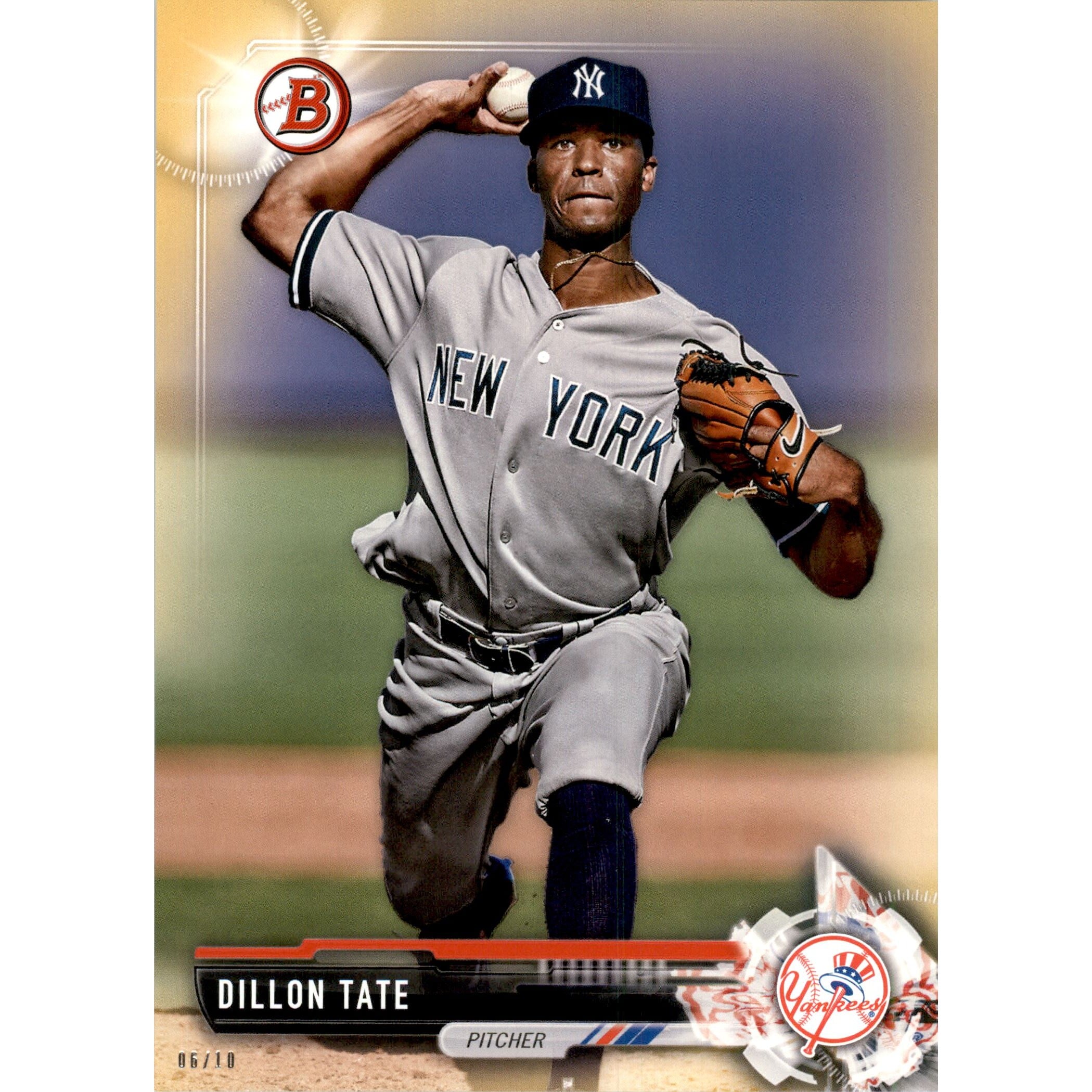 2017 Bowman Draft 5x7 Gold #BD152 Dillon Tate. rookie card picture