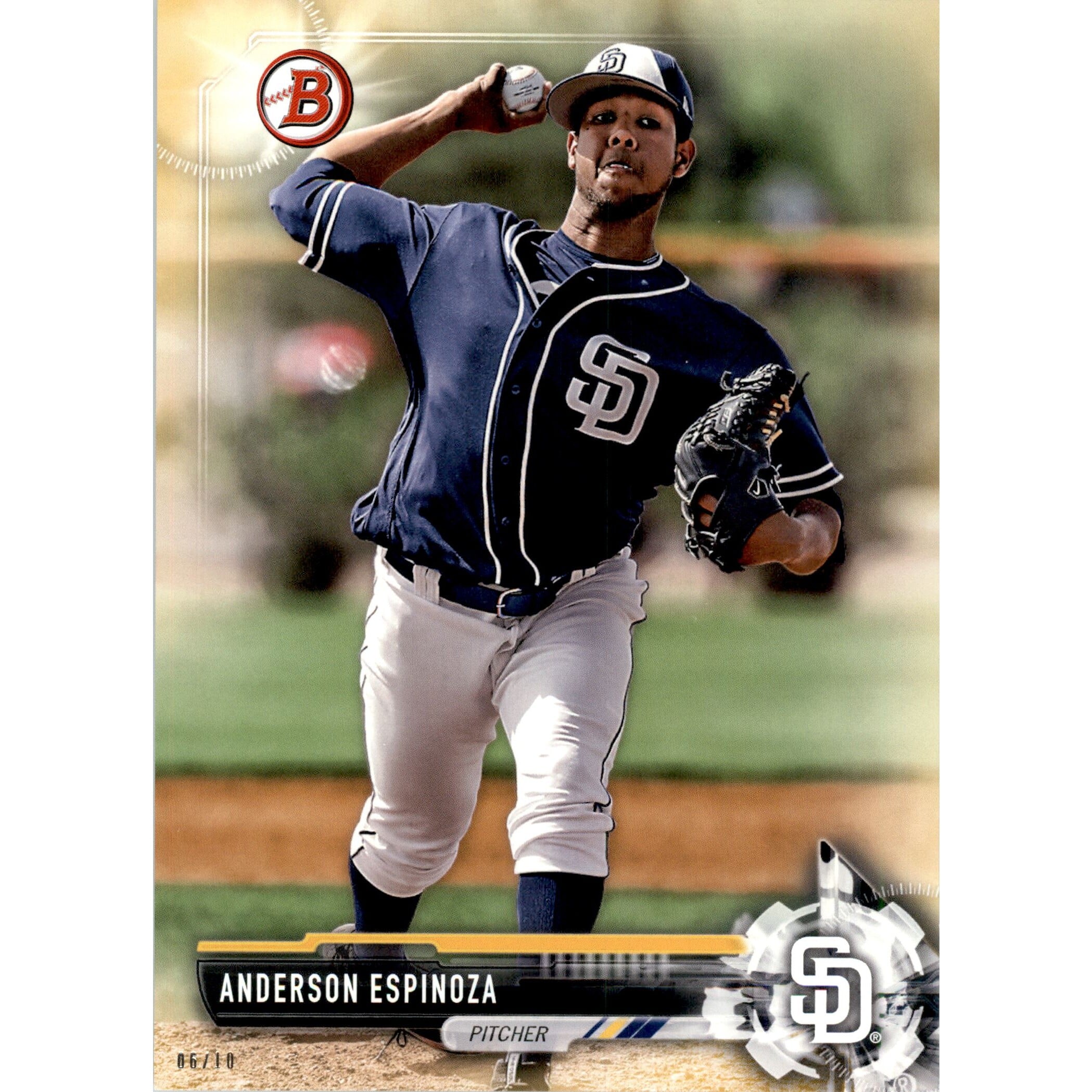 2017 Bowman Draft 5x7 Gold #BD70 Anderson Espinoza. rookie card picture
