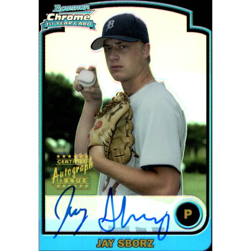 2003 Bowman Chrome Draft Refractors #169 Jay Sborz AU. rookie card picture