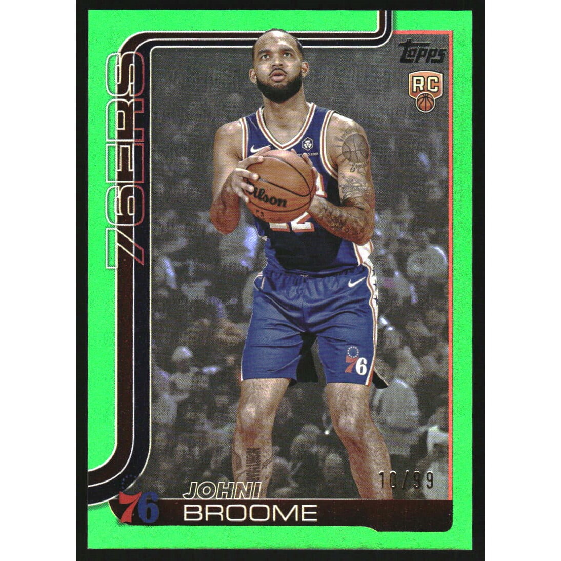 2025-26 Topps Green Rainbow #235 Johni Broome. rookie card picture