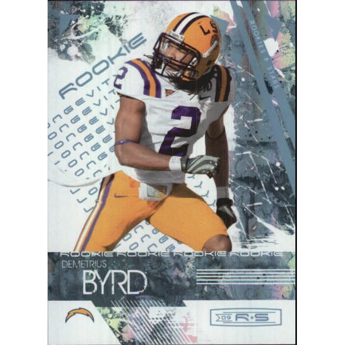 2009 Donruss Rookies and Stars Longevity Parallel Platinum #145 Demetrius Byrd. rookie card picture