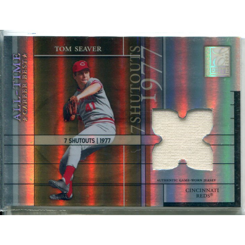 2003 Donruss Elite All-Time Career Best Materials Parallel #19 Tom Seaver Jsy/7. rookie card picture