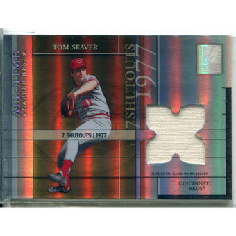 2003 Donruss Elite All-Time Career Best Materials Parallel #19 Tom Seaver Jsy/7