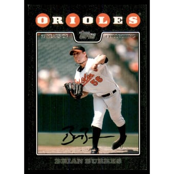 2008 Topps Black #608 Brian Burres