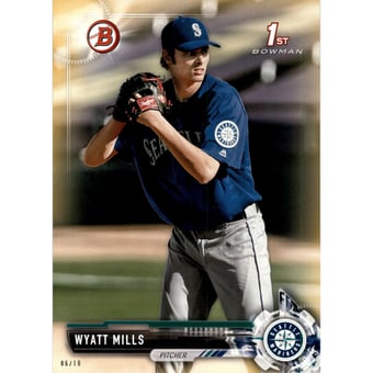2017 Bowman Draft 5x7 Gold #BD14 Wyatt Mills