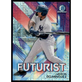 2021 Bowman Chrome Mega Box Futurist Refractors #FUTJD Jasson Dominguez