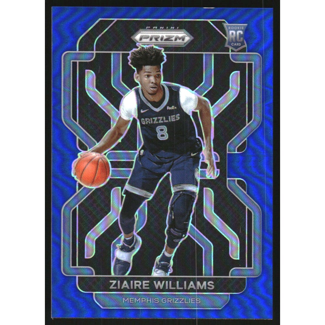 2021-22 Panini Prizm Prizms Blue #313 Ziaire Williams 2021-22 Panini Prizm Prizms Blue #313 Ziaire Williams