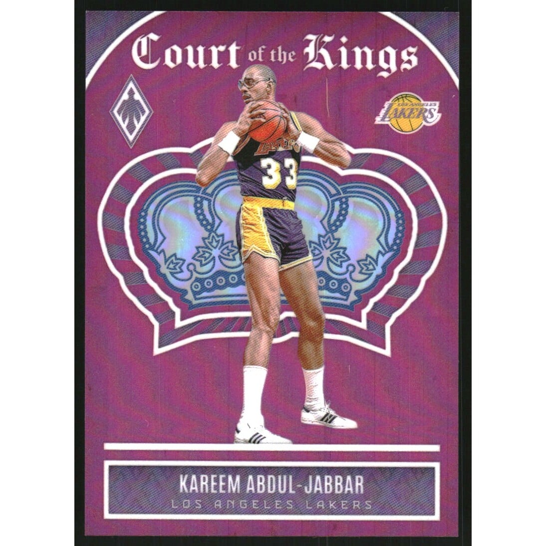 2023-24 Panini Phoenix Court of the Kings Pink #7 Kareem Abdul-Jabbar. rookie card picture