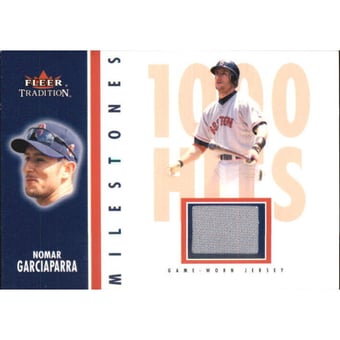 2003 Fleer Tradition Milestones Game Used Gold #NG Nomar Garciaparra Jsy