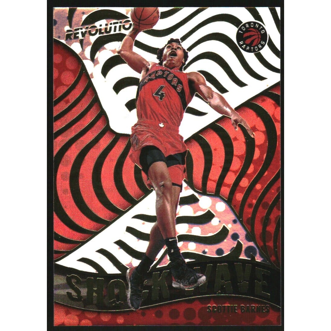 2021-22 Panini Revolution Shock Wave #18 Scottie Barnes. rookie card picture
